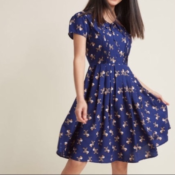 Modcloth Dresses & Skirts - ModCloth Dog puppy print dress NWOT